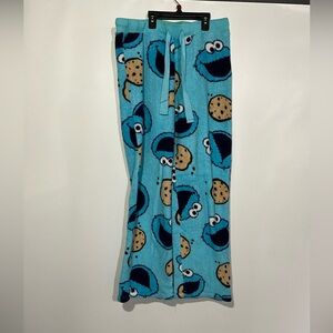 Sesame Street Cookie Monster Pajama Bottoms - Blue and Brown